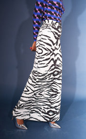 Snow Tiger Denim Maxi Skirt