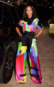 Amoeba Wide Leg Trousers