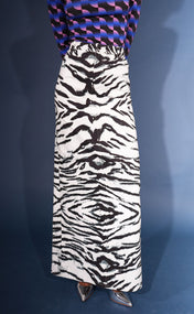 Snow Tiger Denim Maxi Skirt