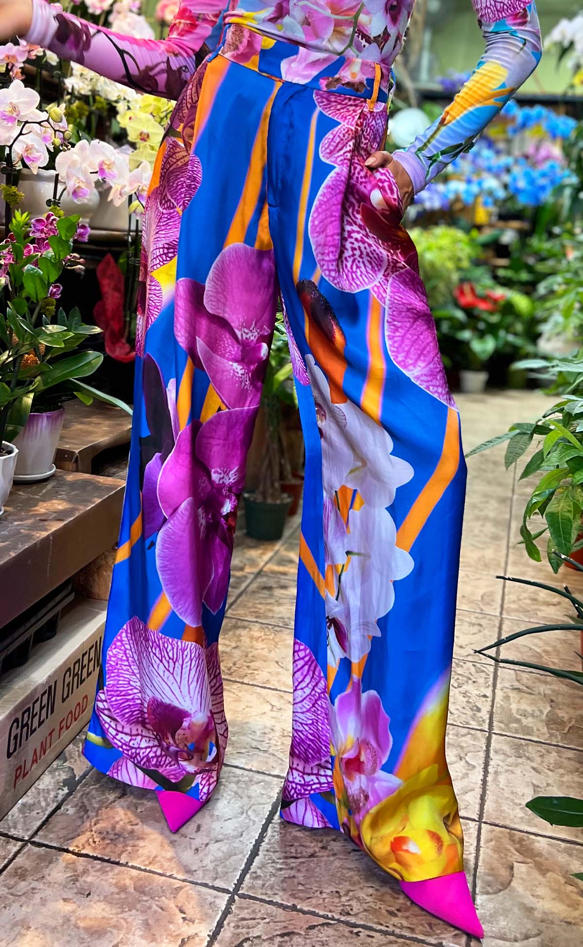Blue Orchid Wide Leg Trousers