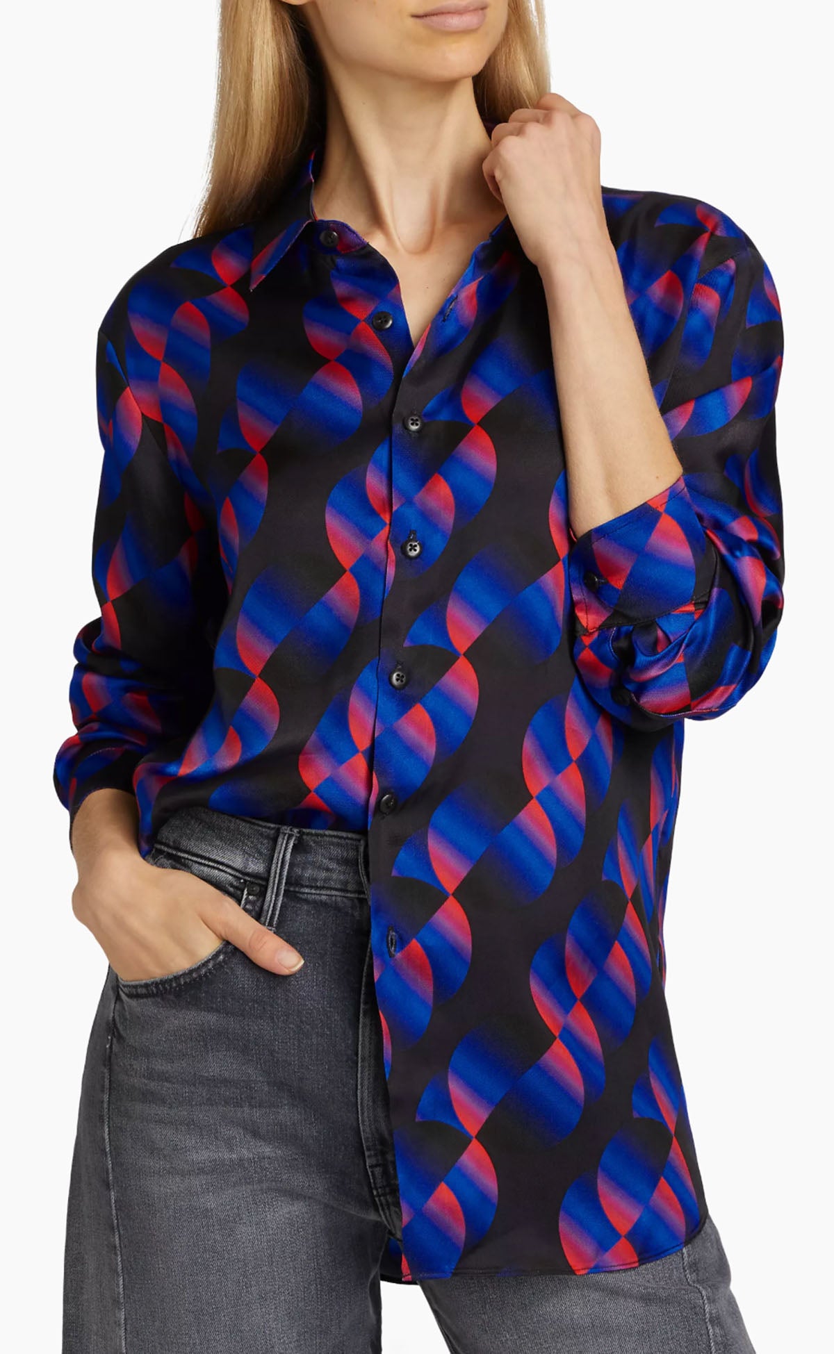 Geo Button Up Shirt