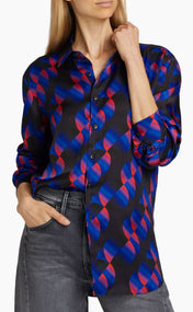 Geo Button Up Shirt