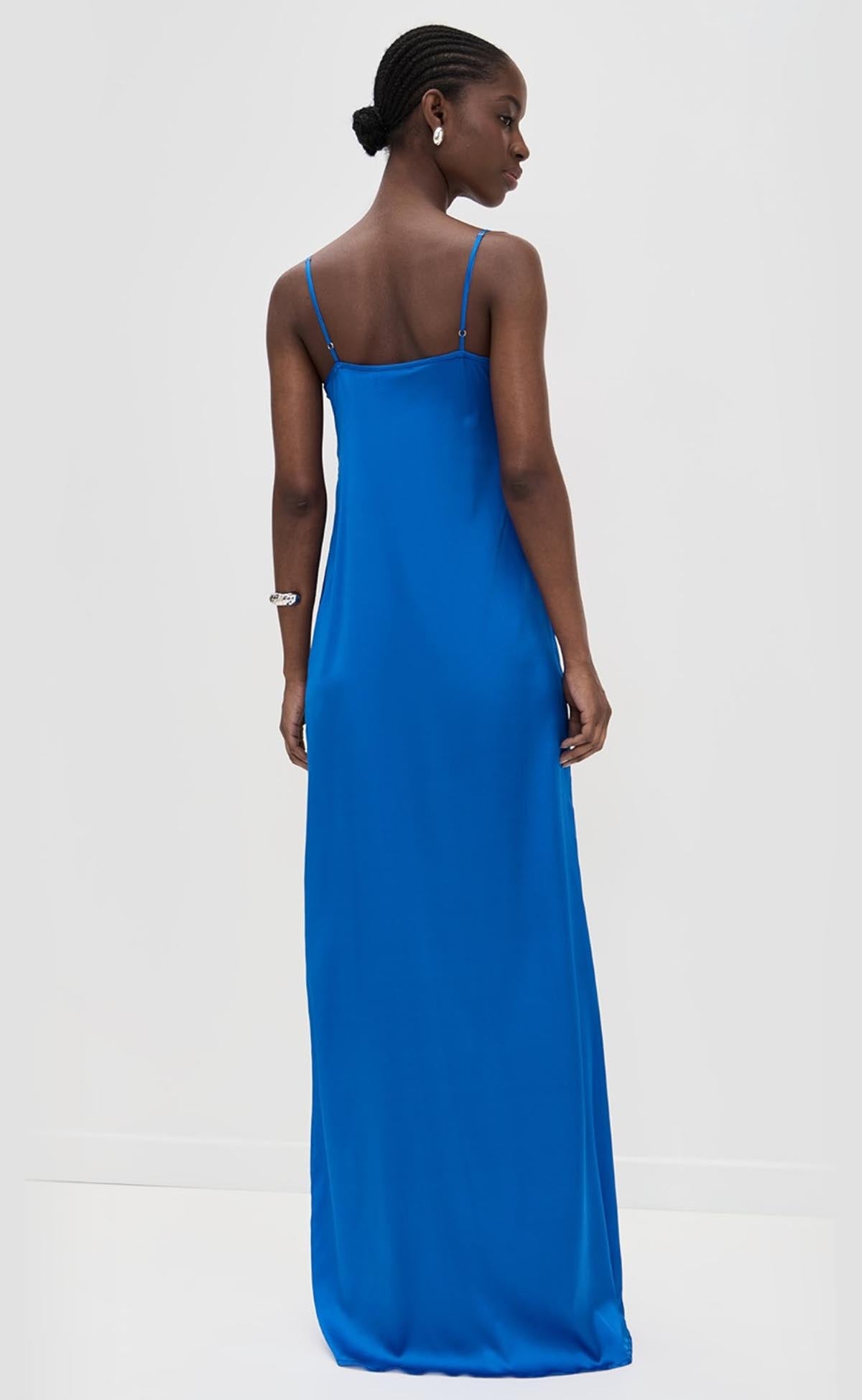 Drape Maxi Slip Dress