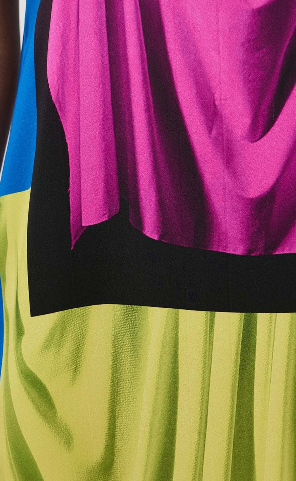 Drape Maxi Slip Dress