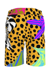 BruceGlen Cheetah Scramble French Terry Shorts