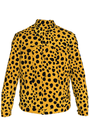 Cheetah Dot Denim Jacket