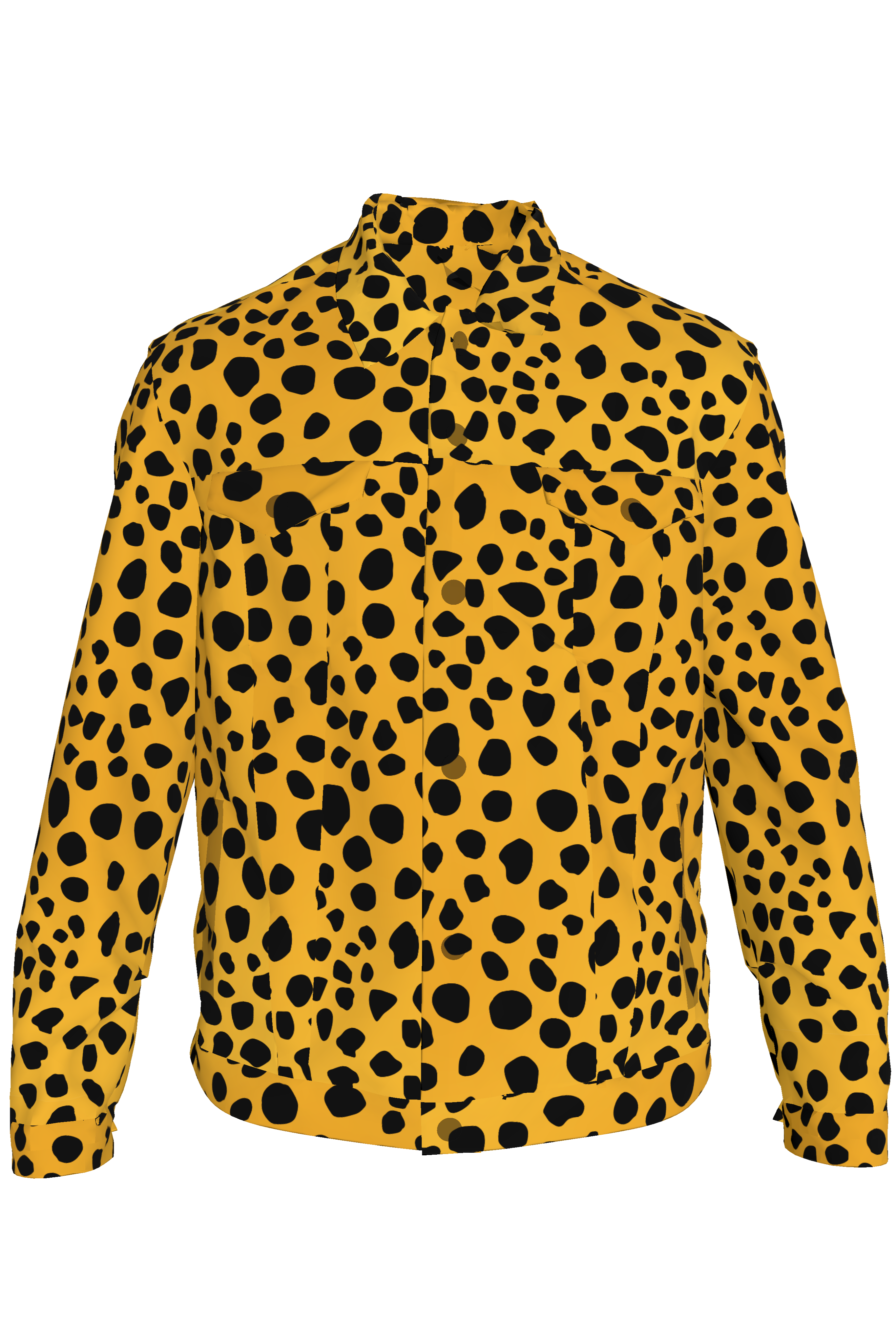 Cheetah Dot Denim Jacket