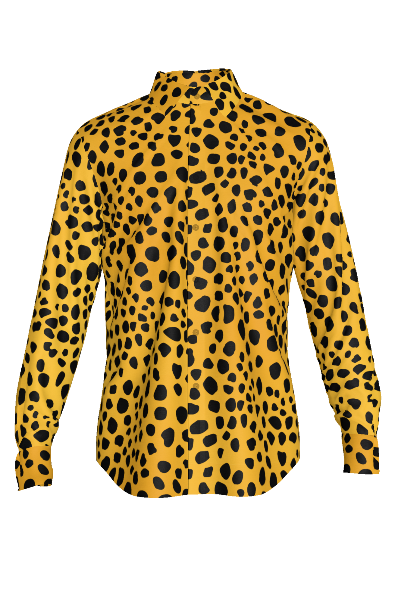 Cheetah Dot Button Up