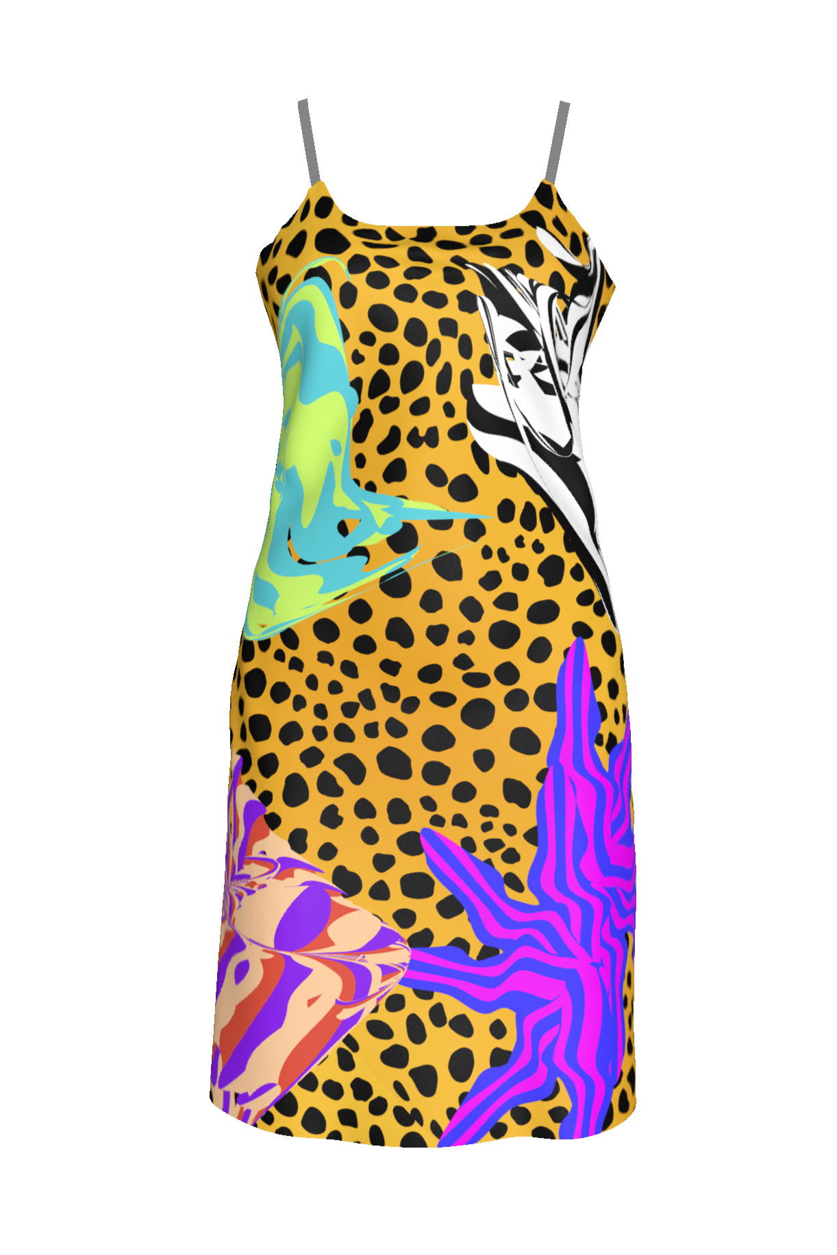 Cheetah Scramble Mini Slip Dress