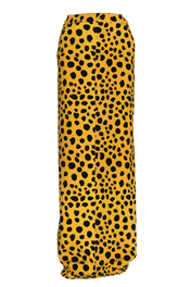 Cheetah Maxi Denim Skirt