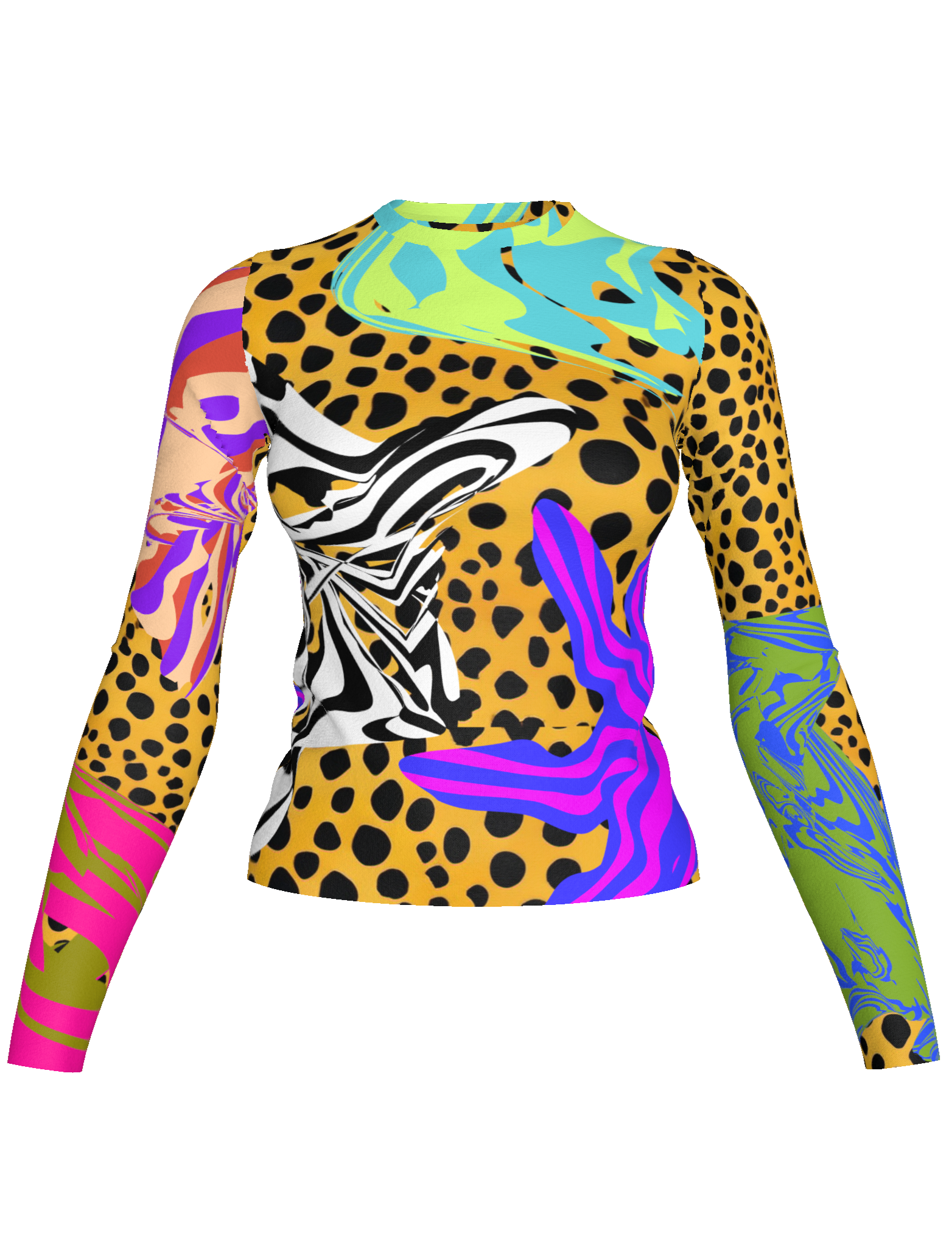 Cheetah Scramble Long Sleeve Tee