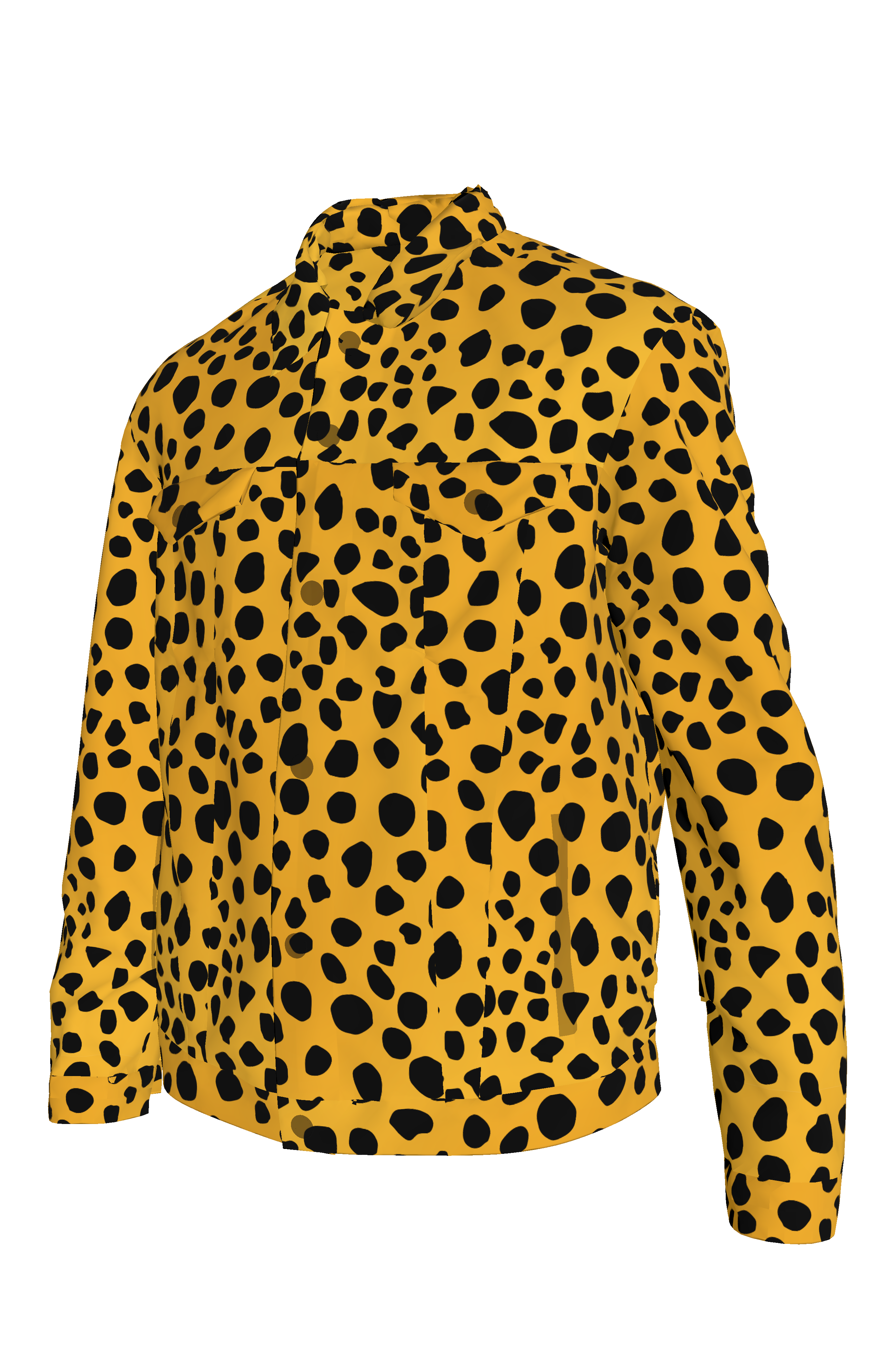 Cheetah Dot Denim Jacket