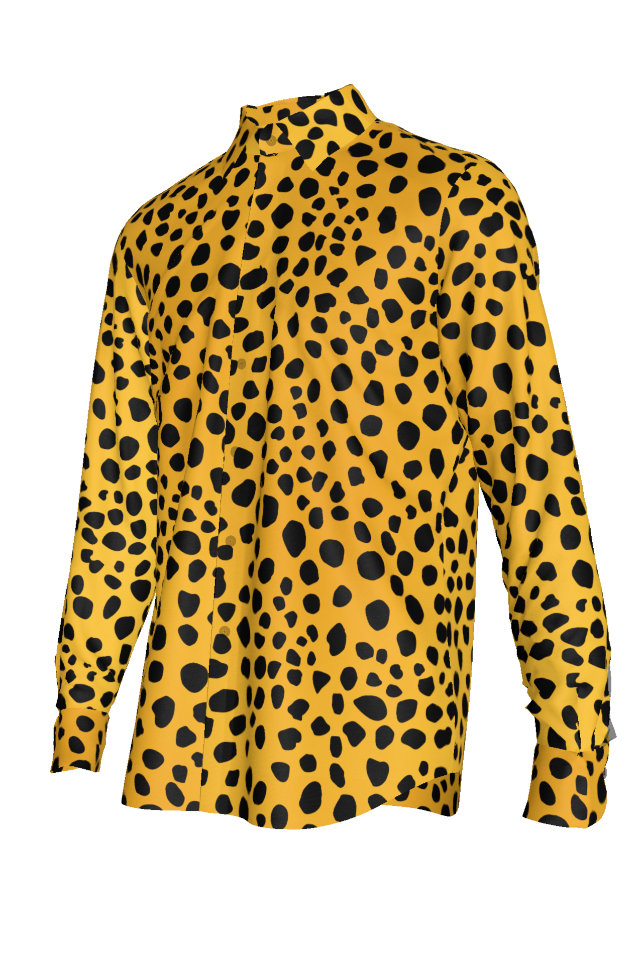 Cheetah Dot Button Up