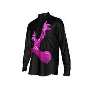 Black Gloved One Stretch Silk Button-Up