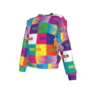 BruceGlen Logo Blocks Kid's Crew Neck Sweatshirt