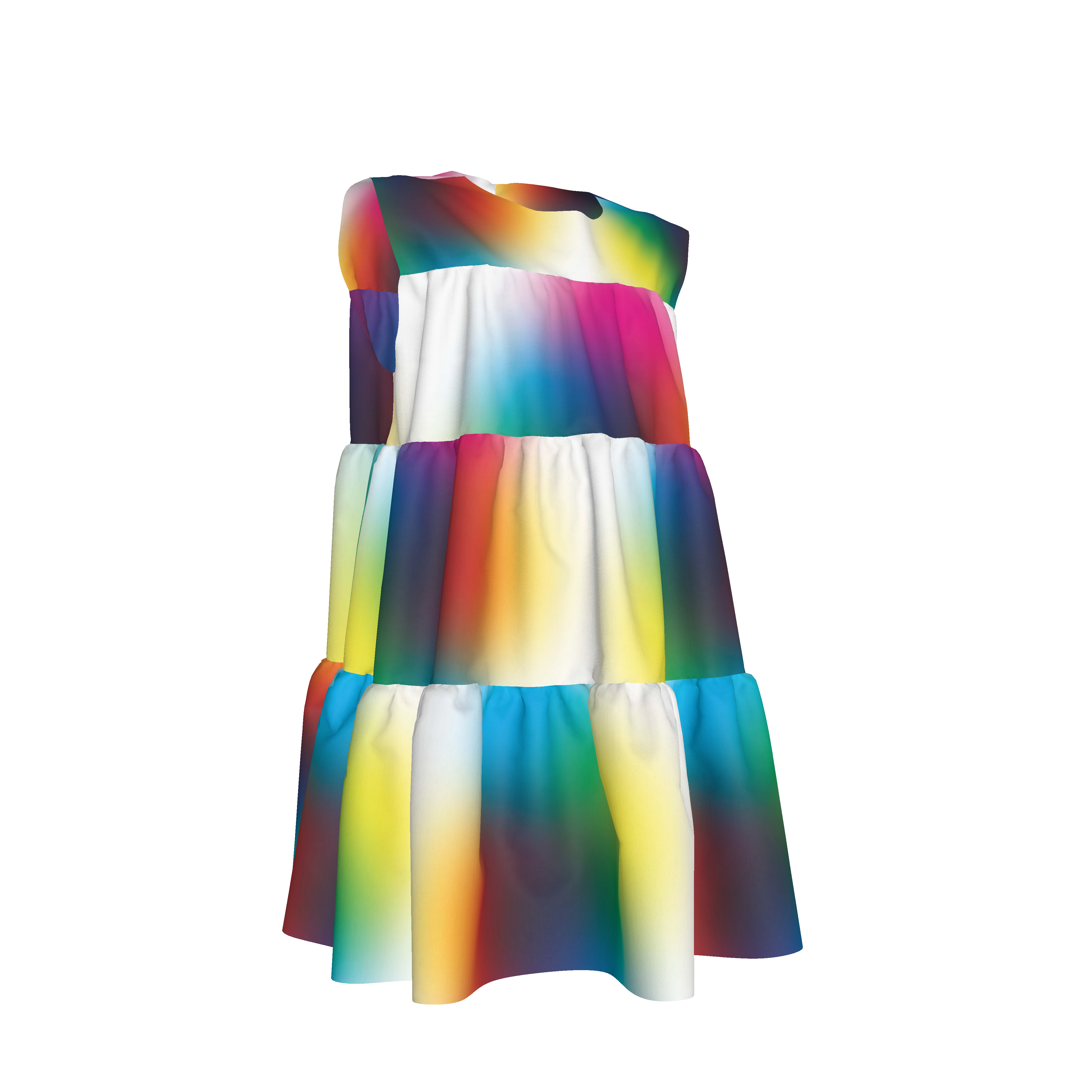 BruceGlen Color Code Kid's Tiered Dress