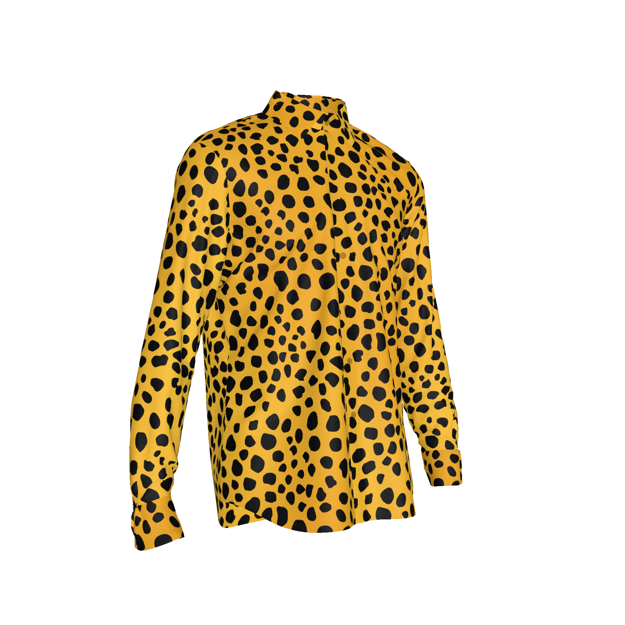 Cheetah Dot Button Up