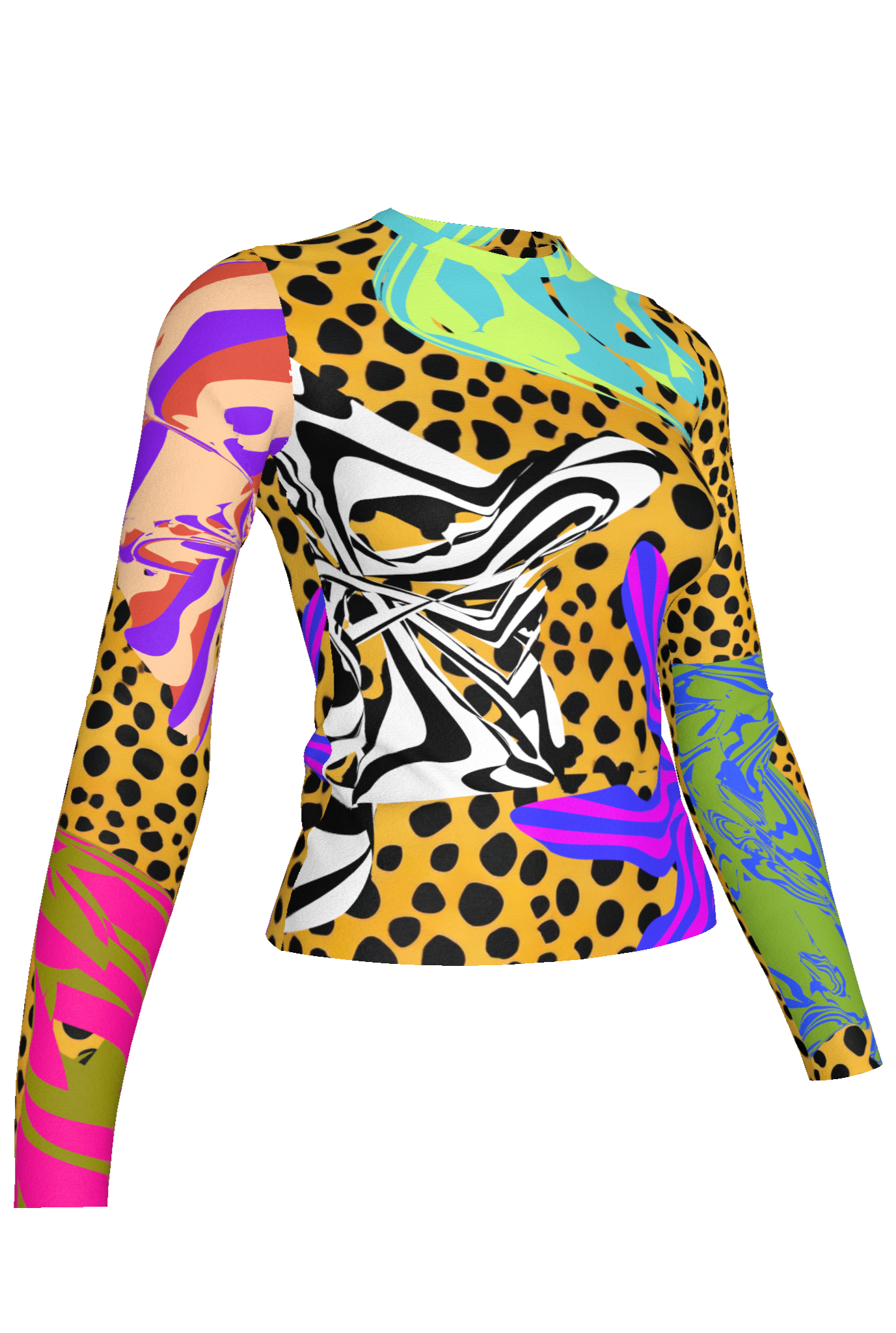 Cheetah Scramble Long Sleeve Tee