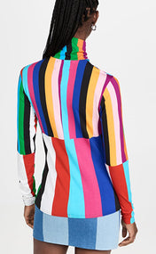 Signal Stripe Turtleneck