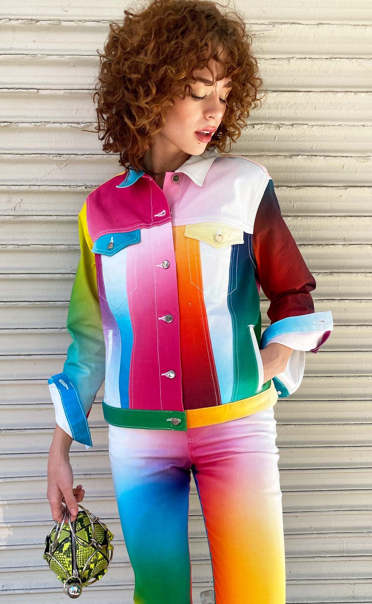 Color Code Denim Jacket