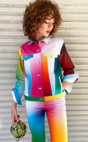 Color Code Denim Jacket
