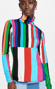 Signal Stripe Turtleneck
