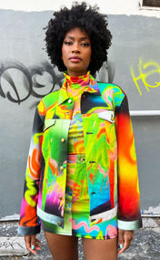 Graffiti Denim Jacket