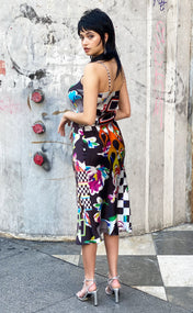 Vroom Silk Slip Dress