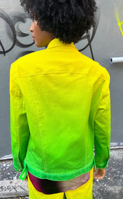 Limeade Ombre Jean Jacket
