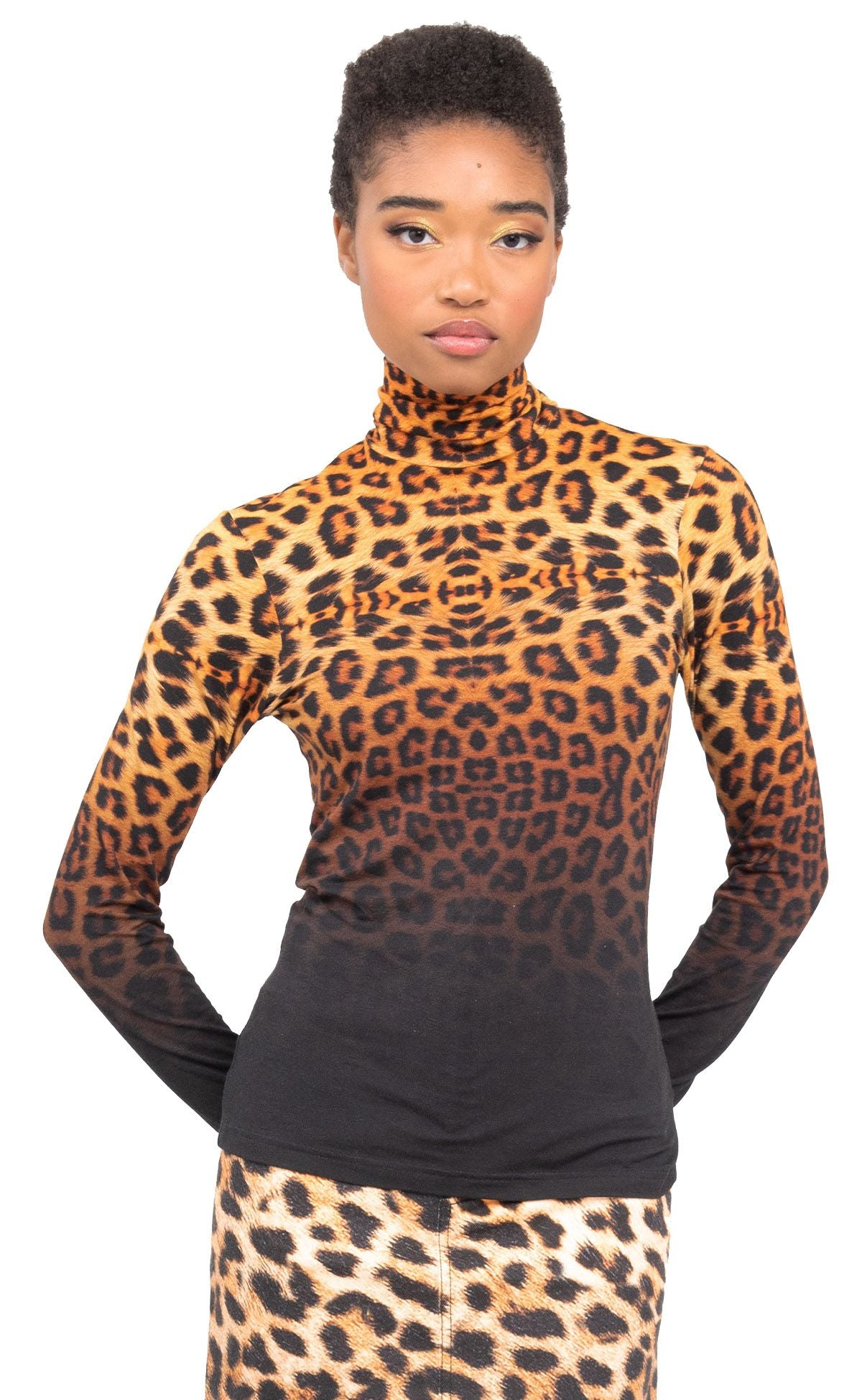 Cheetah turtleneck 2024