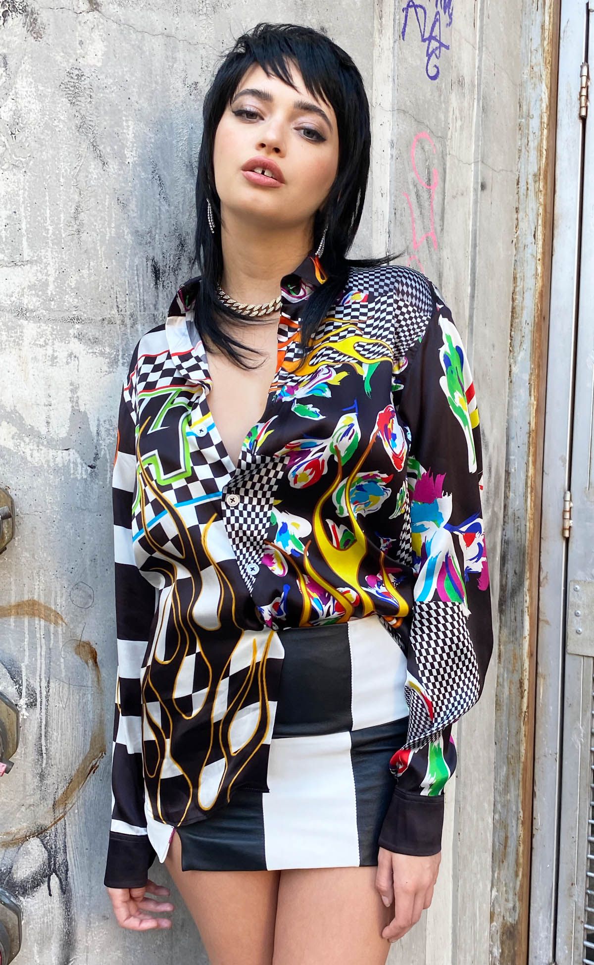 Unisex Vroom Silk Shirt