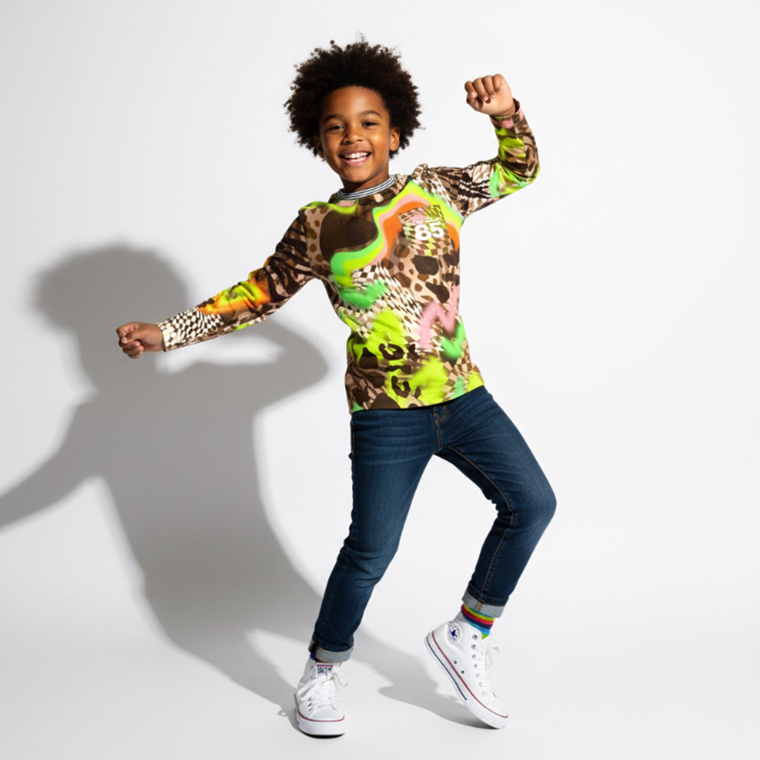 Kid's Wild Animal Long Sleeve T-Shirt