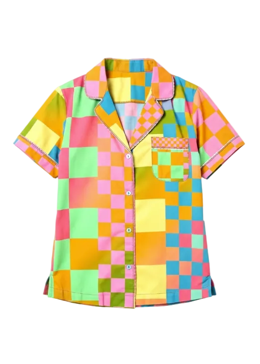 Psycheck Pajama Short Sleeve Shirt