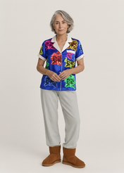 Gift Silk Short Sleeve Pajama Top