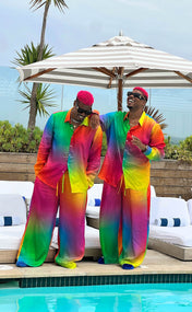 Rainbow Gradient Drawstring Pant