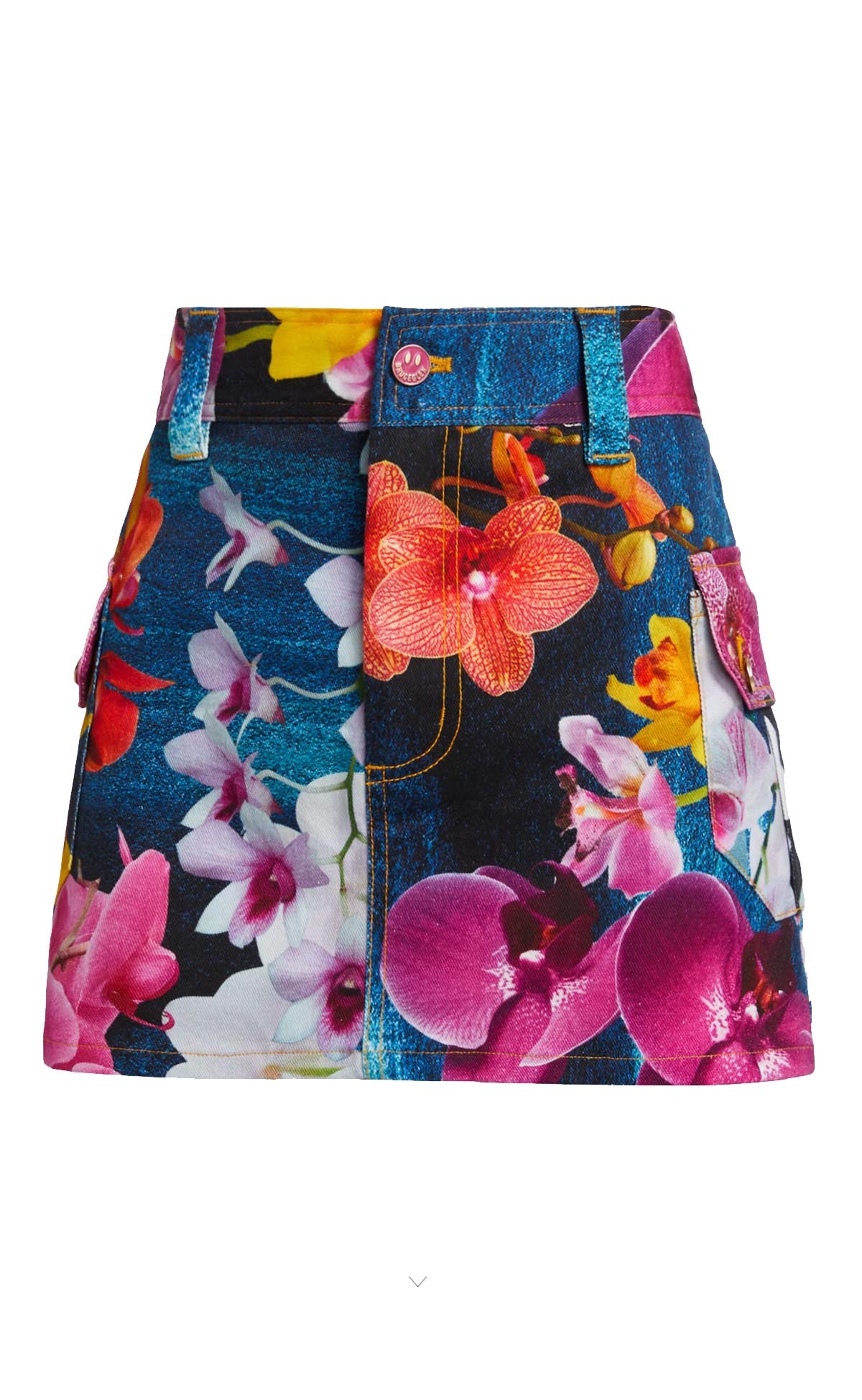 Orchid Denim Cargo Skirt