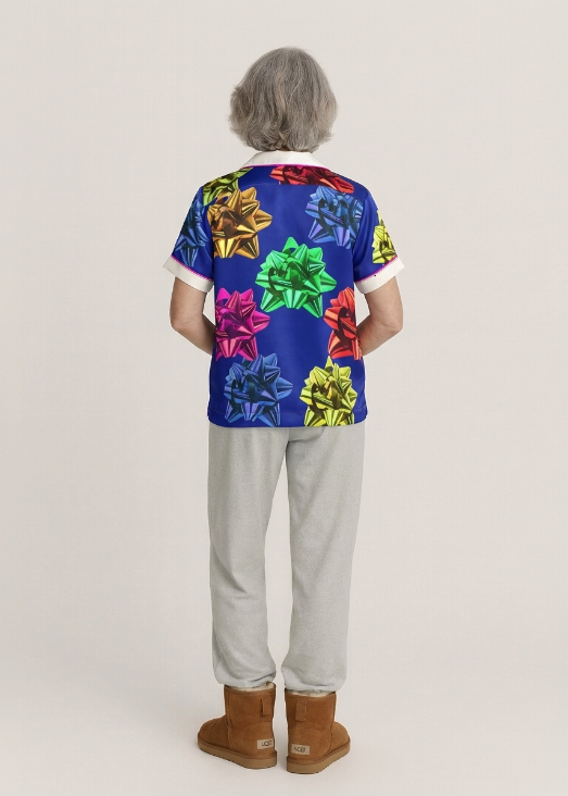 Gift Silk Short Sleeve Pajama Top