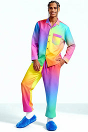 Rainbow Gradient Pajama Top