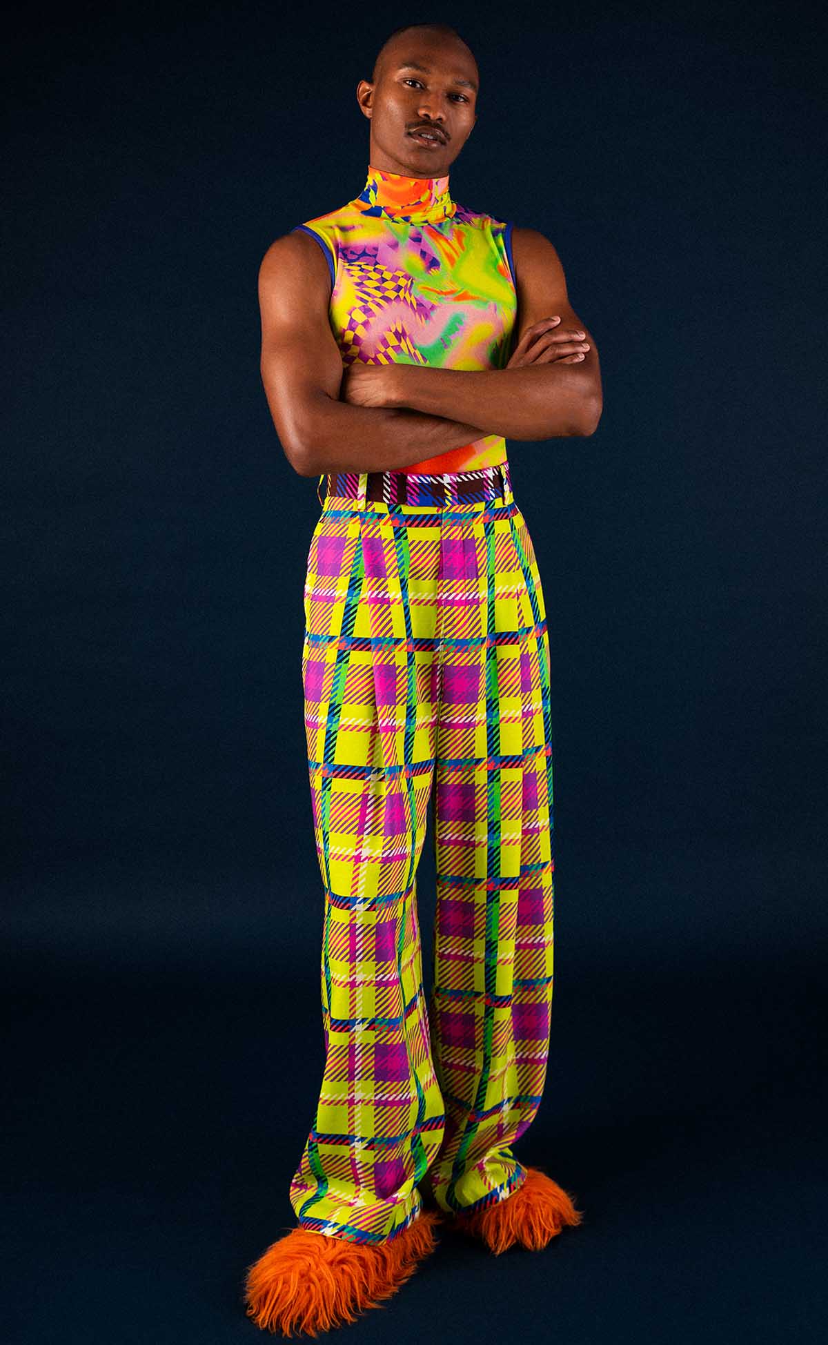 Acid Dream Sleeveless Turtleneck
