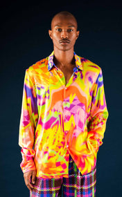 Acid Dream Silk Button Up Shirt