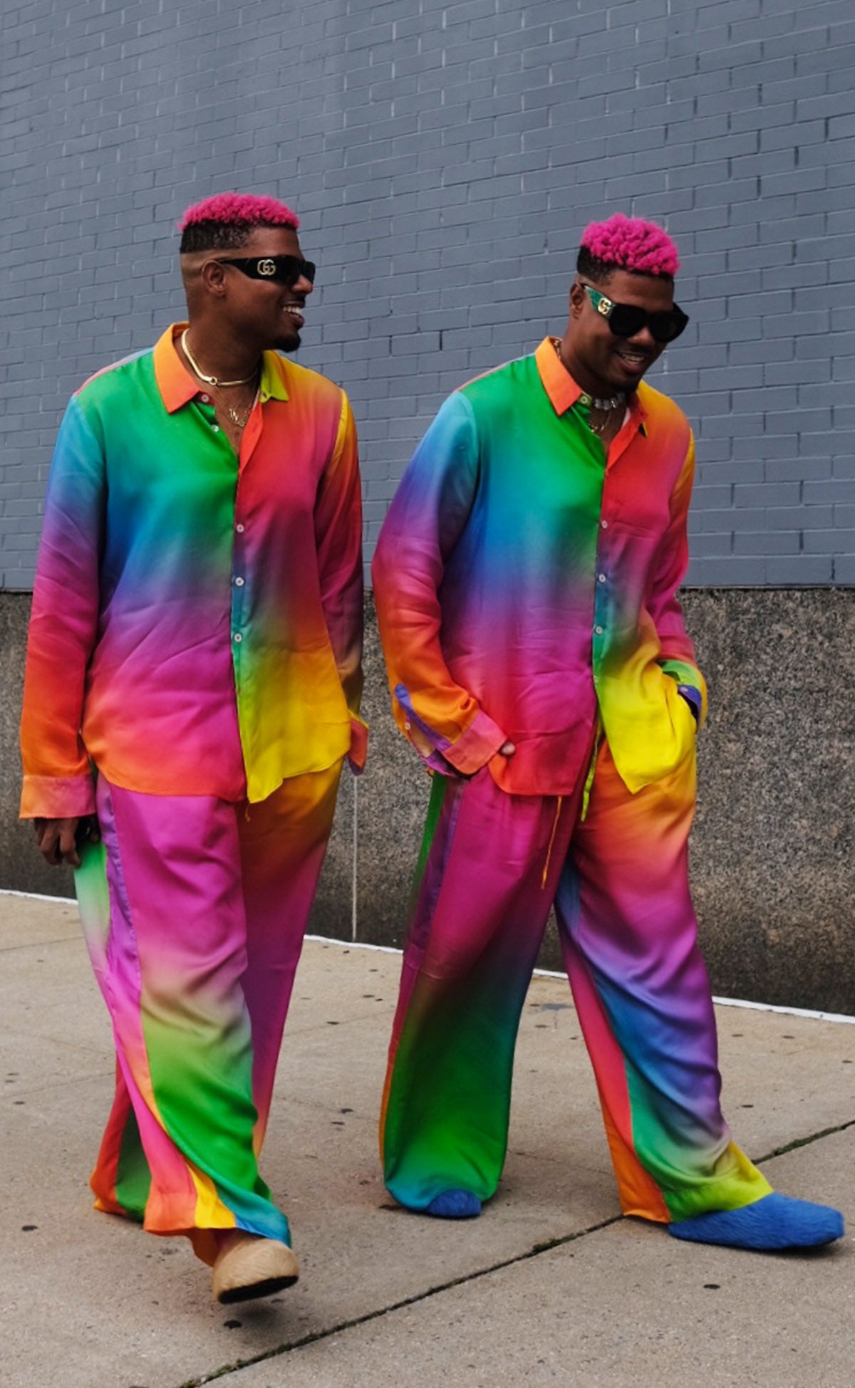 Rainbow Gradient Drawstring Pant