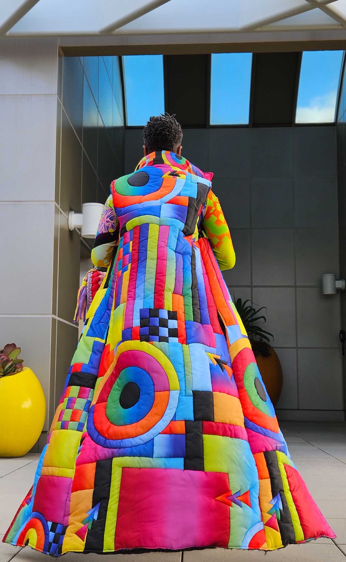 Stained Glass Maxi Puffer Vest