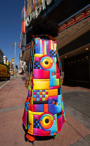 Stained Glass Maxi Puffer Vest