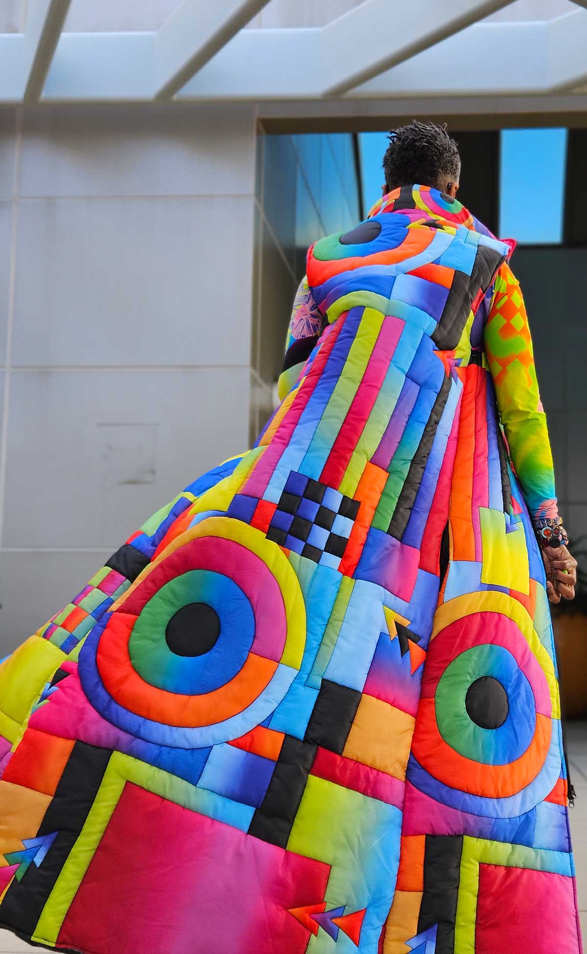 Stained Glass Maxi Puffer Vest