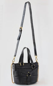 BruceGlen Mini Harness Tote in Black