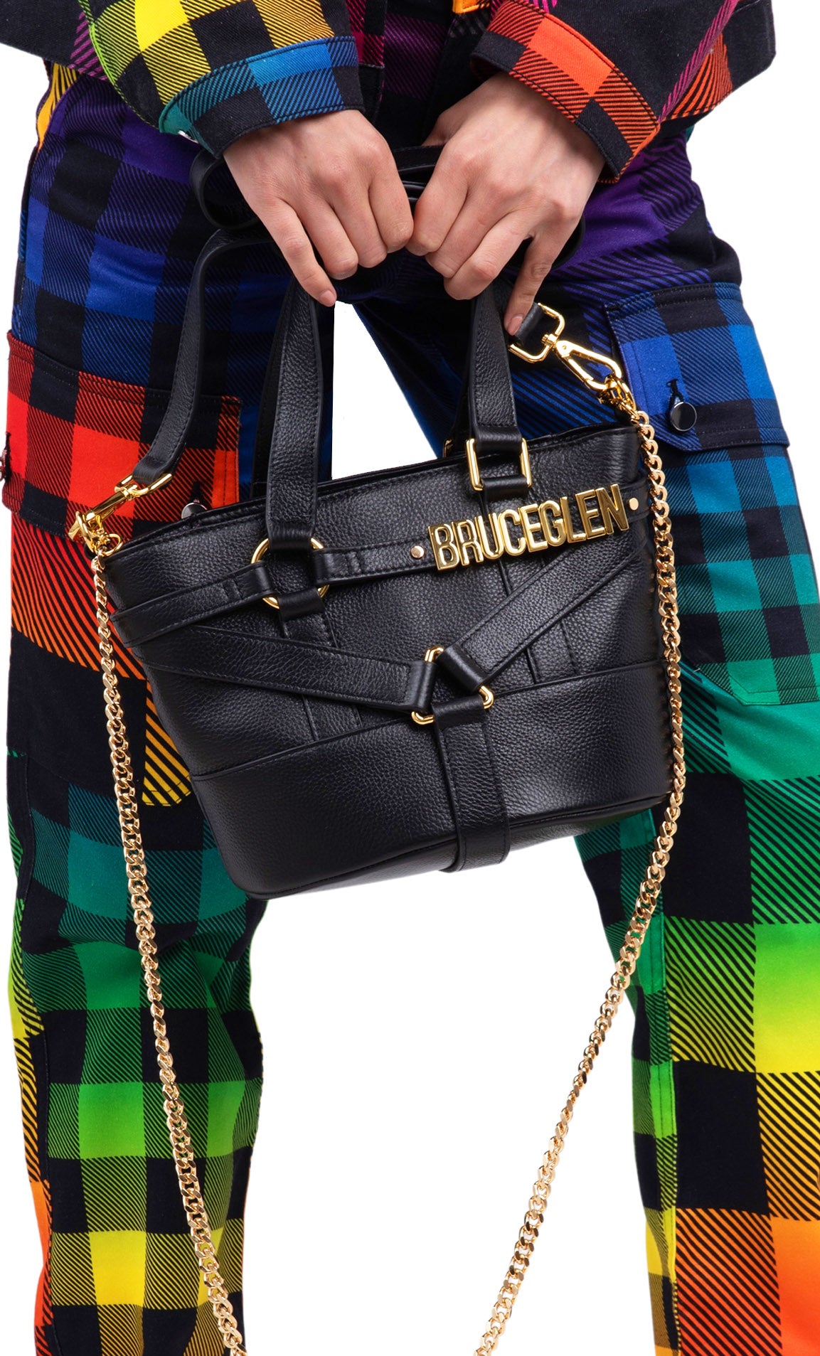 BruceGlen Mini Harness Tote in Black