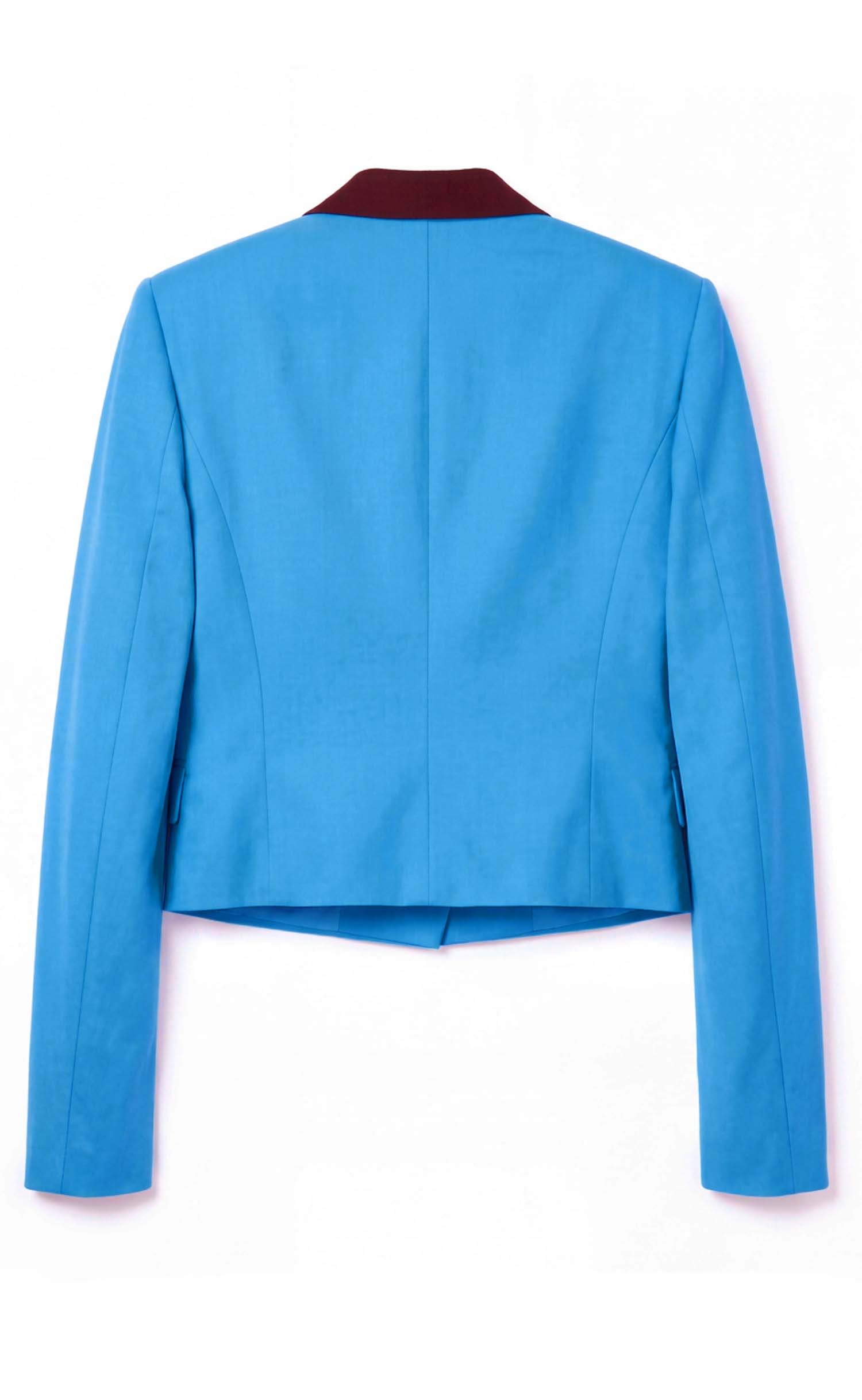 Clear Day Color-Block Cropped Blazer