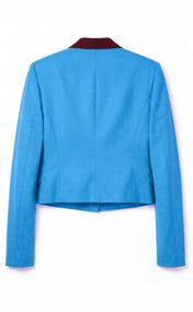Clear Day Color-Block Cropped Blazer