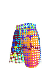 Dot Attack Pleated Shorts