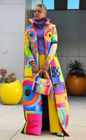 Stained Glass Maxi Puffer Vest